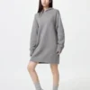 Kadınlar İçin Pürüzsüz Pamuklu Örme Kapüşonlu Sweatshirt