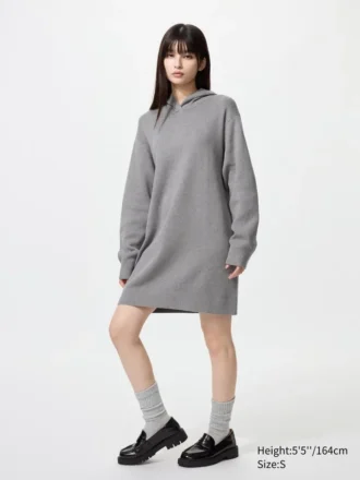 Kadınlar İçin Pürüzsüz Pamuklu Örme Kapüşonlu Sweatshirt