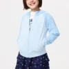 Çocuk AIRism UV Korumalı Tam Fermuarlı Kapüşonlu Sweatshirt