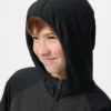 Çocuk AIRism UV Korumalı Tam Fermuarlı Kapüşonlu Sweatshirt
