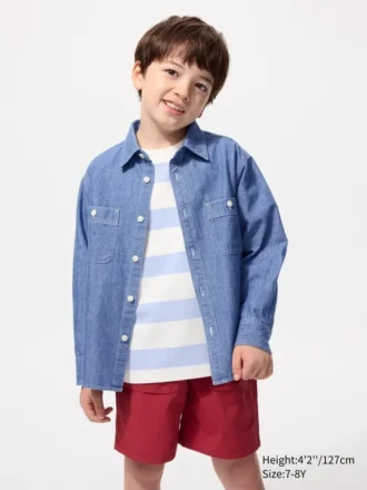 Çocuk Chambray Gömlek