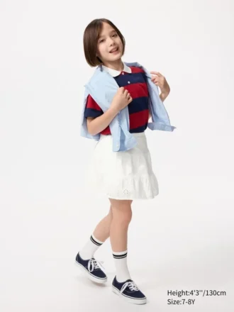 Çocuk Jersey Mini Şort Etek | Nakış