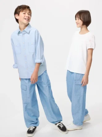 Çocuk Kargo Jogger Pantolonlar | Chambray
