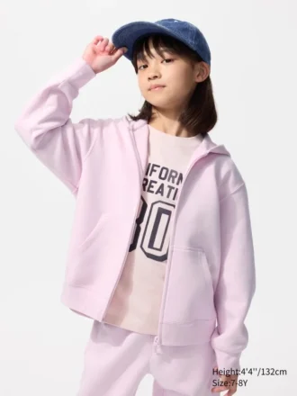 Çocuklar İçin Dry Sweat Tam Fermuarlı Kapüşonlu Sweatshirt