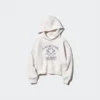 Çocuklar İçin Kuru Terli Kısa Grafik Kapüşonlu Sweatshirt