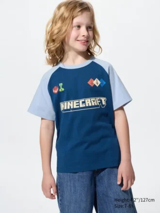 Çocuklar İçin Minecraft UT Grafikli Tişört