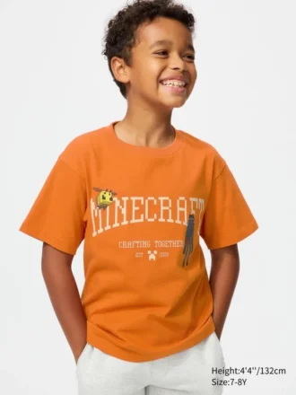 Çocuklar İçin Minecraft UT Grafikli Tişört