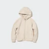 Çocuklar İçin Ultra Stretch Kuru Ter Uzun Kollu Tam Fermuarlı Kapüşonlu Sweatshirt