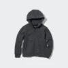 Çocuklar İçin Ultra Stretch Kuru Ter Uzun Kollu Tam Fermuarlı Kapüşonlu Sweatshirt