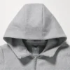 Çocuklar İçin Ultra Stretch Kuru Ter Uzun Kollu Tam Fermuarlı Kapüşonlu Sweatshirt