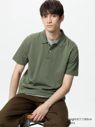 Unisex AIRism Pamuk Pike Polo Tişört