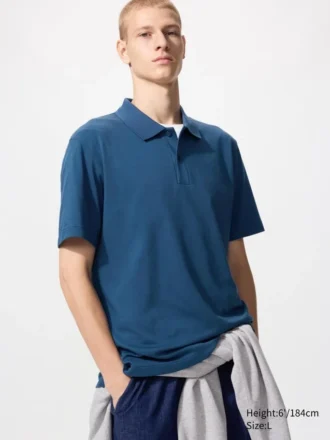Unisex AIRism Pamuk Pike Polo Tişört