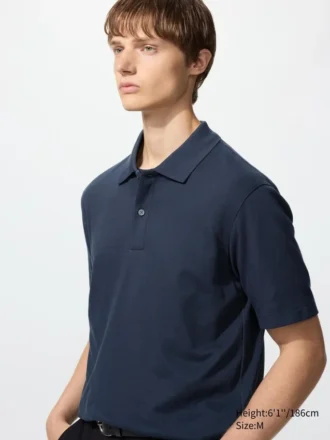 Unisex AIRism Pamuk Pike Polo Tişört
