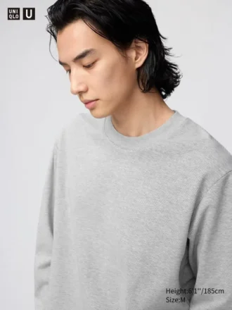 Unisex AIRism Pamuklu Çizgili Tişört