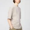 Unisex AIRism Pamuklu Oversized Tişört | Yarım Kol