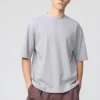 Unisex AIRism Pamuklu Oversized Tişört | Yarım Kol