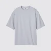 Unisex AIRism Pamuklu Oversized Tişört | Yarım Kol