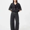 Unisex Açık Yakalı Gömlek | Kısa Kollar | Baskılı
