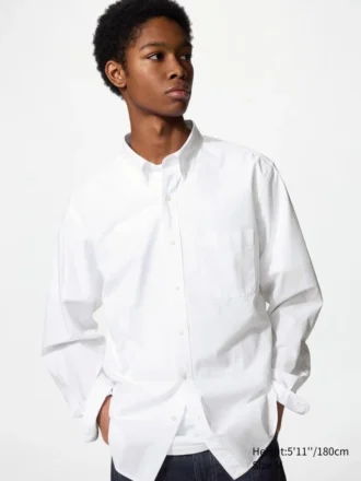 Unisex Broadcloth Gömlek | Düğmeli