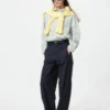 Unisex Broadcloth Gömlek | Düğmeli | Çizgili Unisex Broadcloth Gömlek | Düğmeli | Çizgili