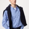 Unisex Broadcloth Gömlek | Düğmeli | Kareli