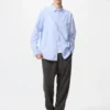 Unisex Broadcloth Gömlek | Normal Yaka | Çizgili Unisex Broadcloth Gömlek | Normal Yaka | Çizgili