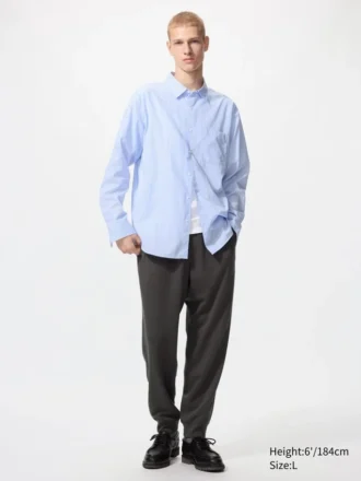 Unisex Broadcloth Gömlek | Normal Yaka | Çizgili
