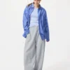 Unisex Broadcloth Gömlek | Normal Yaka | Çizgili Unisex Broadcloth Gömlek | Normal Yaka | Çizgili