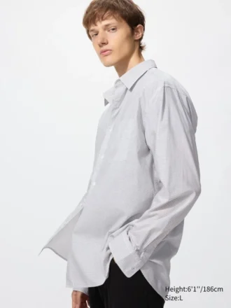 Unisex Broadcloth Gömlek | Normal Yaka | Kareli