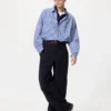 Unisex Broadcloth Gömlek | Normal Yaka | Kareli Unisex Broadcloth Gömlek | Normal Yaka | Kareli