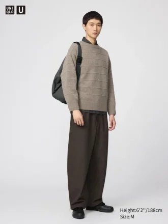Unisex Fırçalanmış Geniş Eşofman Altı