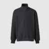 Unisex Fırçalanmış Yarım Fermuarlı Sweatshirt