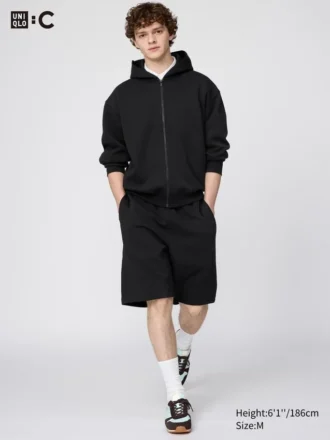 Unisex Geniş Sweat Şortlar
