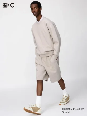 Unisex Geniş Sweat Şortlar