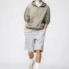 Unisex Geniş Sweat Şortlar