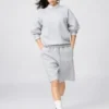 Unisex Geniş Sweat Şortlar