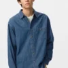 Unisex Hafif Denim Gömlek