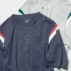 Unisex Henley Yaka Tişört Unisex Henley Yaka Tişört
