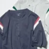 Unisex Henley Yaka Tişört