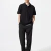 Unisex Keten Karışımlı Bol Pantolon