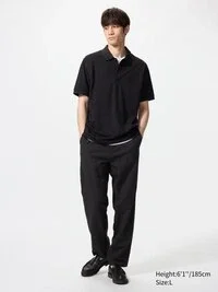 Unisex Keten Karışımlı Bol Pantolon