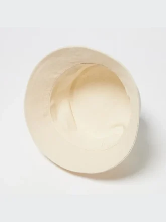 Unisex Keten Karışımlı Kova Şapka