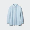 Unisex Oxford Oversized Gömlek | Çizgili