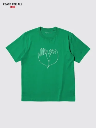 Unisex Peace for All Grafik Tişört | Christophe Lemaire