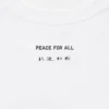 Unisex Peace for All Grafik Tişört | Hakuju Kuiseko Unisex Peace for All Grafik Tişört | Hakuju Kuiseko