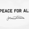 Unisex Peace for All Grafik Tişört | Julian Opie Unisex Peace for All Grafik Tişört | Julian Opie
