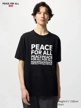 Unisex Peace for All Grafik Tişört | Kashiwa Sato