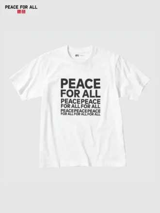 Unisex Peace for All Grafik Tişört | Kashiwa Sato