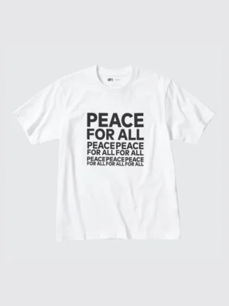 Unisex Peace for All Grafik Tişört | Kashiwa Sato