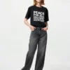 Unisex Peace for All Grafik Tişört | Kashiwa Sato Unisex Peace for All Grafik Tişört | Kashiwa Sato